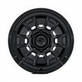 thumbnail image 3 of 17x8.5 Black Rhino BR021 Mondo Matte Black W/ Gloss Black Wheel 6x5.5 (-10mm), 3 of 3
