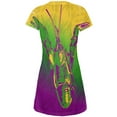 thumbnail image 2 of The King of Mardi Gras Juniors Soft T Shirt Purple MD, 2 of 2