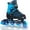 Blue, variant on MammyGol Adjustable Inline Skates for Kids with Light-Up Wheels - Youth Teens Roller Skates for Beginners Boys Girls, Outdoor Recreational Skates Black 4-6