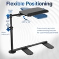 thumbnail image 4 of VIVO Black 20 inch Over Couch Swivel Table, Laptop Desk for Remote Work, 4 of 7