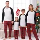 thumbnail image 3 of 2024 Nuevos conjuntos navideños a juego para familias/parejas Conjunto de pijama en blanco al frente Ropa de dormir para padres e hijos Pijamas suaves Aspecto familiar, 3 of 5