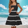 thumbnail image 2 of Girls Summer Dress Tween Dresses Sleeveless Dress Summer Party Dress for Kids Comfortable and Stylish ,Sie:120, 2 of 10