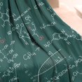 thumbnail image 3 of Math Equations Chemistry Reactions Green Pattern Blanket,Comfortable Soft Flannel Throw Blanket,All Season,Warm Lightweight Blankets for Sofa Bed Couch Living Room Chair,50"x60", 3 of 4