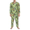 thumbnail image 3 of Pofeuu Cute Panda Bear In Greenery Forest Print Men's Long Sleeve Pajama Set Pijamas Para Hombres Pijamas Para Hombres Mens Pajamas Set-X-Large, 3 of 7