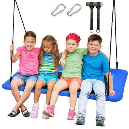 Trekassy 60" Platform Tree Swing for Kids Adults Playground Backyard, 700lb Blue