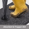 thumbnail image 4 of JAATOP 17"x 30" Doormat, Non-Slip Absorbent Welcome Mat, Dirt Trapper Indoor Entryway Rug, Machine Washable, Dark Gray, 4 of 7