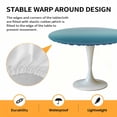 thumbnail image 6 of Blue Ombre Elastic Fitted Round Table Cover Gradient Gradual Color Waterproof Outdoor Tablecloth for Holiday Party, Picnic, Patio & Dining Fits Tables Up to 36"-44", 6 of 8