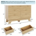 thumbnail image 2 of Fluted Dresser for Bedroom,8  Drawers Dresser,47" Wide Modern Chest of Drawers with Gold Handle,Wooden Dresser TV Stand, Wood Closet Clothes Storage Organizer for Living Room, Hallway, 2 of 8