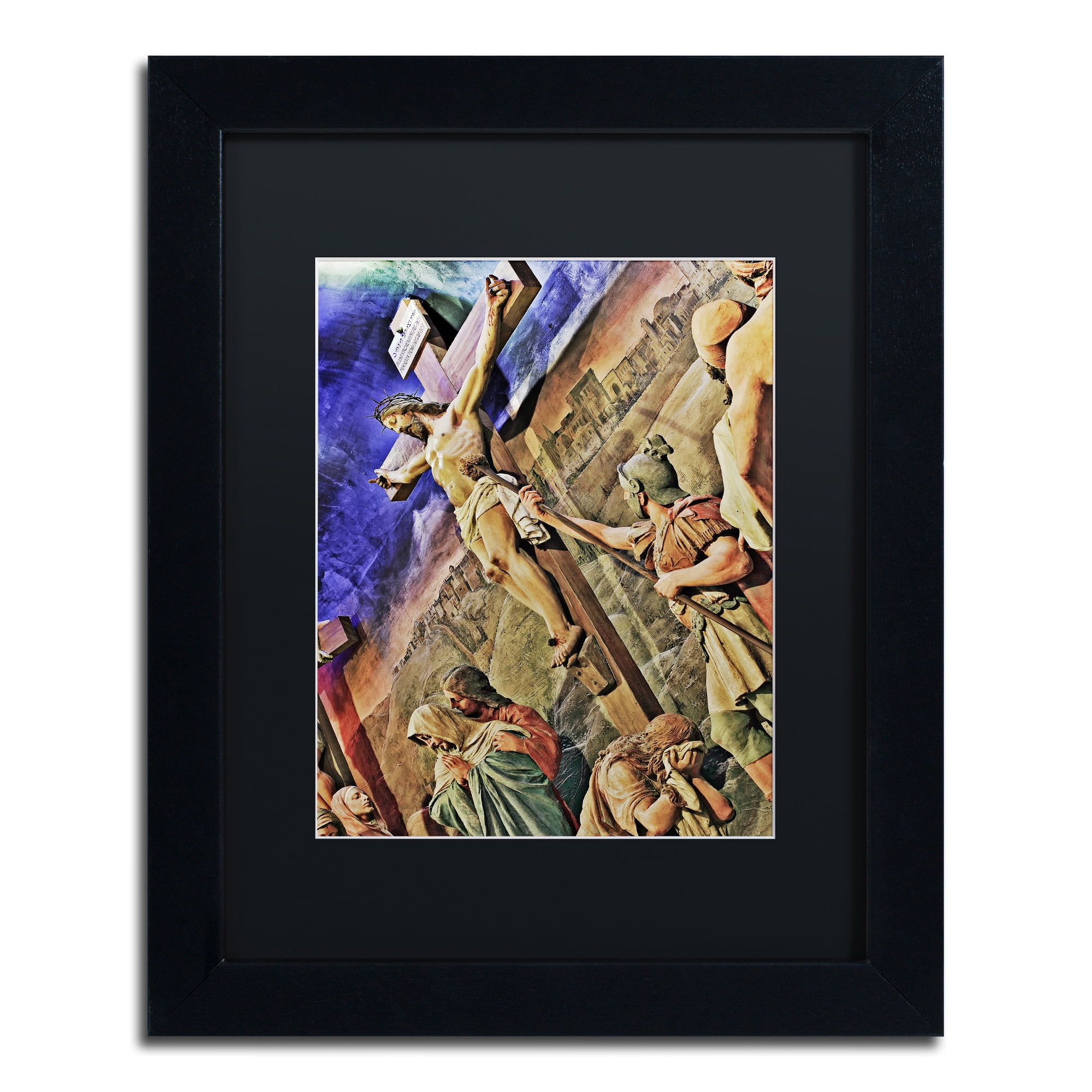 Trademark Fine Art "The Urban Sea" Canvas Art by Dave MacVicar, Black Matte, Black Frame
