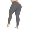 thumbnail image 4 of Tummy Control leggings for women Stretch Is Comfort Cotton/Spandex Plus Size Leggings Women's Fashion Clothing Workout Soft Yoga Pants for Running, 4 of 6