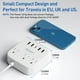 thumbnail image 3 of Adaptador de Enchufe Europeo, Regleta Unidapt de EE. UU. a Reino Unido Europa para UE/Reino Unido/EE. UU. con USB C y 4 Puertos USB, 3 Tomacorrientes de CA, Montaje en Pared, Cable de extensión de 5 p, 3 of 5