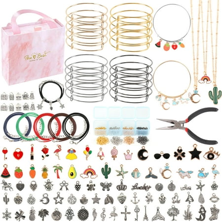 Koralakiri Bangles Bracelets Making Kit, Jewelry Making Kit, Plier and Gift Box for Girls
