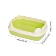 thumbnail image 3 of Semi Enclosed High Bar Litter Box With Splashs Proof Designs Provides Ample Space For Cats Includes Shovel For Kittens, 3 of 6