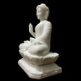 thumbnail image 7 of Buddha statue Large 12 inches White Marble YOGA meditating Buddha idol Hand carved Big Buddha sculpture Hindu Buddhism Teaching Buddha Temple Home Décor Housewarming Gifts Spiritual Anniversary Gifts, 7 of 7