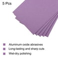 thumbnail image 4 of 5 Pack Purple Sanding Sheets 120 Grit 9" x 3.7" Aluminum Oxide Sandpapers Wet Dry Polish, 4 of 5