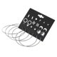 thumbnail image 3 of Juego de 12 pares de pendientes shaofei estilo mixto plata 75020, 3 of 5