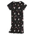 thumbnail image 2 of Camisón Zando Christmas de algodón para mujer, color negro, talla M, 2 of 7