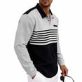 thumbnail image 6 of Mens Shirts, Men's Casual Loose Short Sleeve Golf Shirt Button Turndown Collar Comfortable Performance Top Casual Work Golf Shirts Black L, 6 of 8