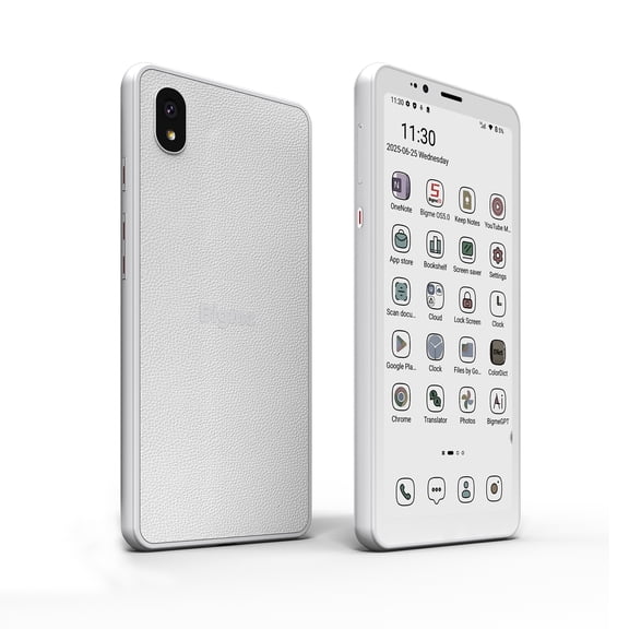 Bigme HiBreakS color E-Paper Smartphone, 5.84-Inch Android 14 Mobile Phone, 6GB 128GB, Octa-Core Processor, 3300mAh Battery, Dual Camera, 4G Connectivity, White