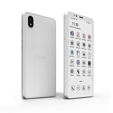 Bigme HiBreakS color E-Paper Smartphone, 5.84-Inch Android 14 Mobile Phone, 6GB+128GB, Octa-Core Processor, 3300mAh Battery, Dual Camera, 4G Connectivity, White