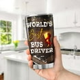 thumbnail image 3 of School Bus Driver Coffee Tumbler Travel Mug With Lid Appreciation Gifts For Men Coworkers Boys Insulated Cup Oz Inspirational Quotes Vacuum Stainless Steel Tumblers Hot And Cold, 3 of 7
