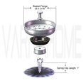 thumbnail image 4 of Colador para fregadero de cocina VARNAHOME de acero inoxidable de 3,5 pulgadas, 4 of 4