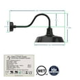 thumbnail image 2 of Cocoweb 18" Vintage LED Barn Light in Black with Contemporary Arm, 2 of 6
