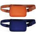 thumbnail image 1 of 2 Pcs Sacs Banane pour Femmes et Hommes avec Sangles Réglables, Sacs de Taille à la Mode, 1 of 7