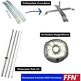 thumbnail image 2 of FFN Open Feather Flag Kit with Cross-Base and Weight-Donut, Outdoor Advertising Banner Swooper Flag, Blue and White, 2 of 3