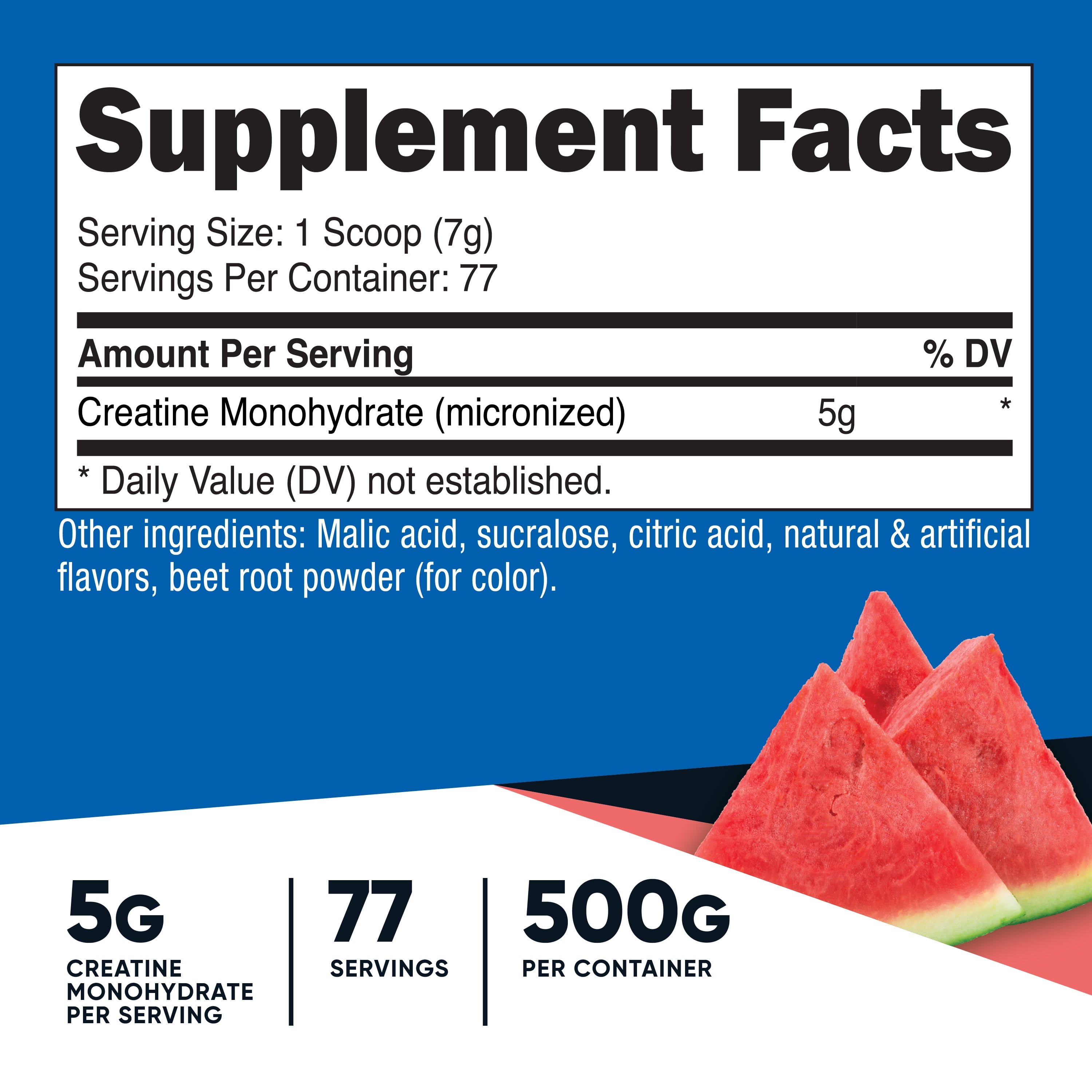 MuscleBlaze Creatine Monohydrate CreAMP™ (Watermelon Kool Aid, 80 Servings, 320g) | Trustified Certified Creatine