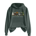 thumbnail image 1 of Just A Goose Sweat à Capuche Imprimé Graphique Halloween Couleur Unie Automne Hiver pour Femmes avec Poche, 1 of 3