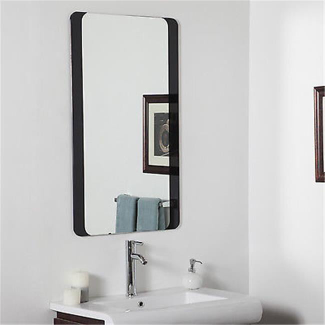 Decor Wonderland Ssm10060b Large, Curved Frameless Vanity Mirror