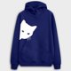 thumbnail image 1 of Puntoco - Sudadera con capucha de manga larga para mujer con diseño de gato Puntoco Puntoco-271, 1 of 4