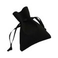 thumbnail image 1 of pitrice 50 Pieces Gift Bag Portable Drawstring Solid Color Candy Ring Jewelry Cellphone Storage Pouch Pocket Organizer Wine Red Black, 1 of 6