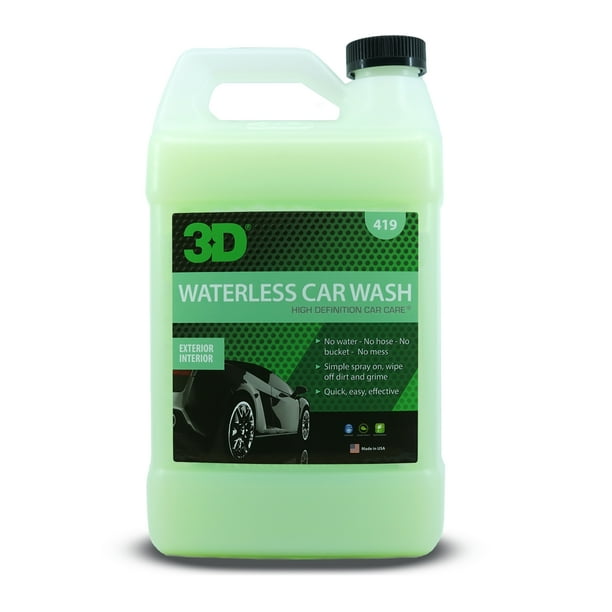 3D Waterless Car Wash 1 Gallon Spray On Easy Express Clean