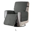 thumbnail image 1 of Polyester Deck Chair Slipcover Detachable Scratchproof Multi-pocket Home Office Living Room Recliner Protector Accessories Dark Grey L, 1 of 9