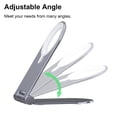 thumbnail image 3 of Portable Desktop Anti Slip Aluminium Alloy for MagSafe Charger Stand Folding Tablet Bracket Mobile Phone Holder GREY, 3 of 8