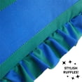 thumbnail image 6 of Mainstays 18" x 18" Blue and Green Ruffle Striped Pillow, 6 of 7