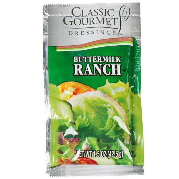 Classic Gourmet Buttermilk Ranch Dressing 1.5 oz. Portion Packet - 60/Case