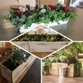 thumbnail image 5 of Efavormart 24x6'' Whitewash Wood Planter Boxes With Plastic Liner DIY Rustic Boxes Rectangle Wood Box For Wedding Party Decoration, 5 of 9