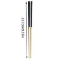 thumbnail image 2 of Chinese Stainless Steel Chopsticks Reusable Dishwasher Safe Chop Sticks Non-slip Japanese Korean Chopstick for Cooking Eating （Black）, 2 of 2