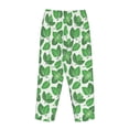 thumbnail image 3 of Lsque Green Leaves Print Women's Pajama Pants, Lounge Pant - Comfortable Home Wear,Elastic Waistband, Stylish Design-X-Large, 3 of 9