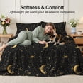 thumbnail image 3 of Flymme Queen Size Sheet Set,4 Piece Dreamy Moon & Star Bed Sheets Set for Man Women,Soft Microfiber Deep Pocket Bed Sheets for All Season, 3 of 8