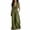 Army Green, variant on Costeam Womens Sleeveless Collared V Neck Full Length Jumpsuit Dual Side Slip Pockets Drawstring Cinched Elastic High Waist Lightweight Flowey Wide Leg One Piece Casual Outfit