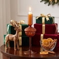 thumbnail image 5 of Glass Pinecone Candle Holder Decorative Candle Stand for Christmas Fall Thanksgiving Table Centerpiece Mantel Fireplace Dining Room Home Decor, 5 of 6