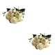 thumbnail image 3 of Ramo falso de peonías artificiales Inteprter 2Conjunto Blanco verde, 3 of 6