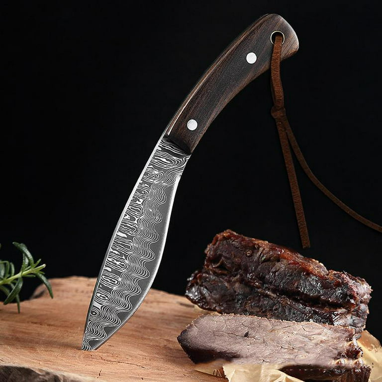 Pebish Encommium velfærd New Professional Bonings Knive Meat Slaughter Kitchen Knife Butcher Kitchen  Tool Machete Jagger Leather Scabbard Home Garden Sharp Knife Creative -  Walmart.com