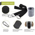 thumbnail image 4 of 2 - Pack Hammock Straps Hanging Kit - Heavy - Duty 2200LB Swing Straps, Ideal for Tree Swings, Camping, Backyard Fun, Easy - Setup & Portable Outdoor Essential, 4 of 7