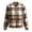 Black, variant on Women Plaid Print Bomber Jacket Zip Up Long Sleeve Ribbed Trim Outerwear for Casual Daily Outing