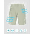 thumbnail image 4 of Mapamyumco Men's Hiking Shorts, Golf Shorts Quick Dry Cargo Shorts Lightweight for Casual, Running (Khaki XL), 4 of 7